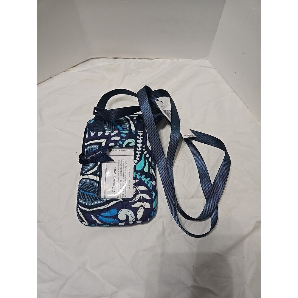 VERA BRADLEY RFID Mini Cellphone Crossbody - Blue Island Medallion Style NWT